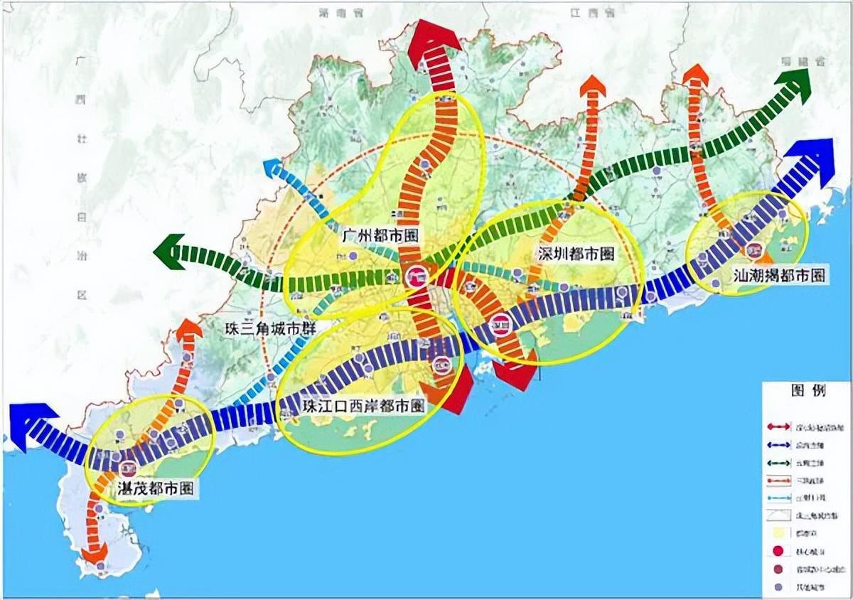 广东省在中国地图上的位置 ，为什么粤东西北如此一般？